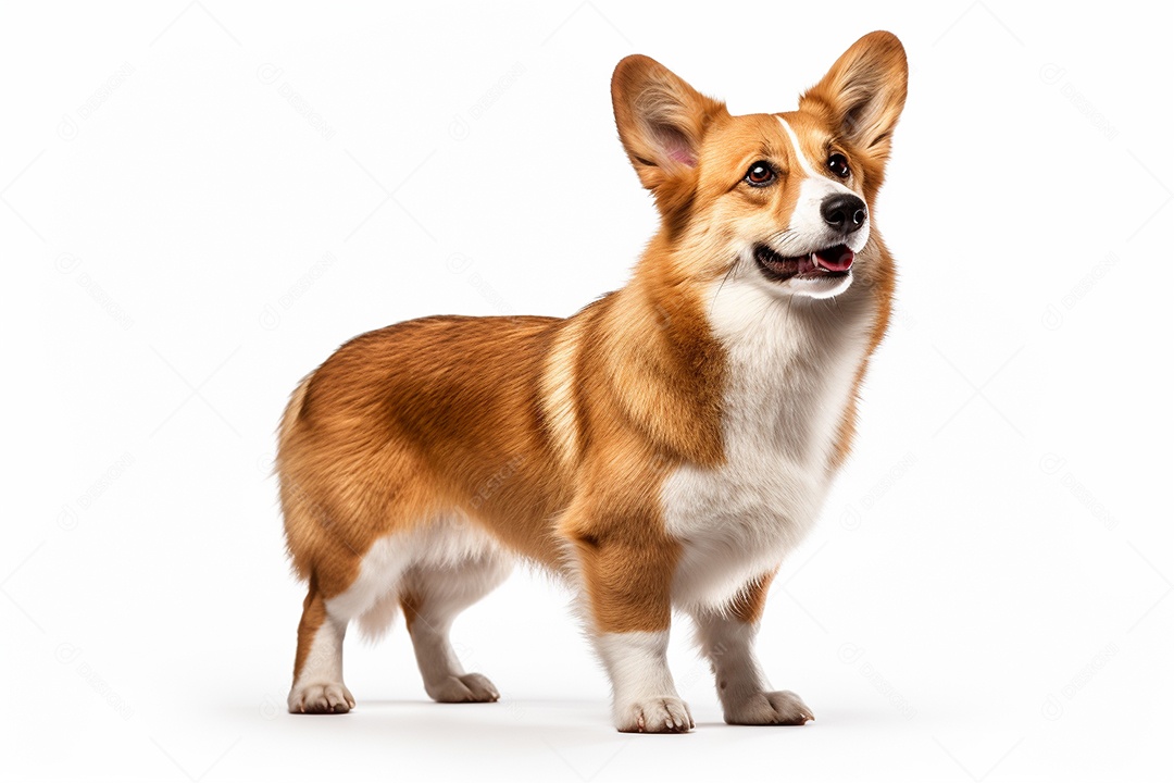 Um cachorro Pembroke Welsh Corgi