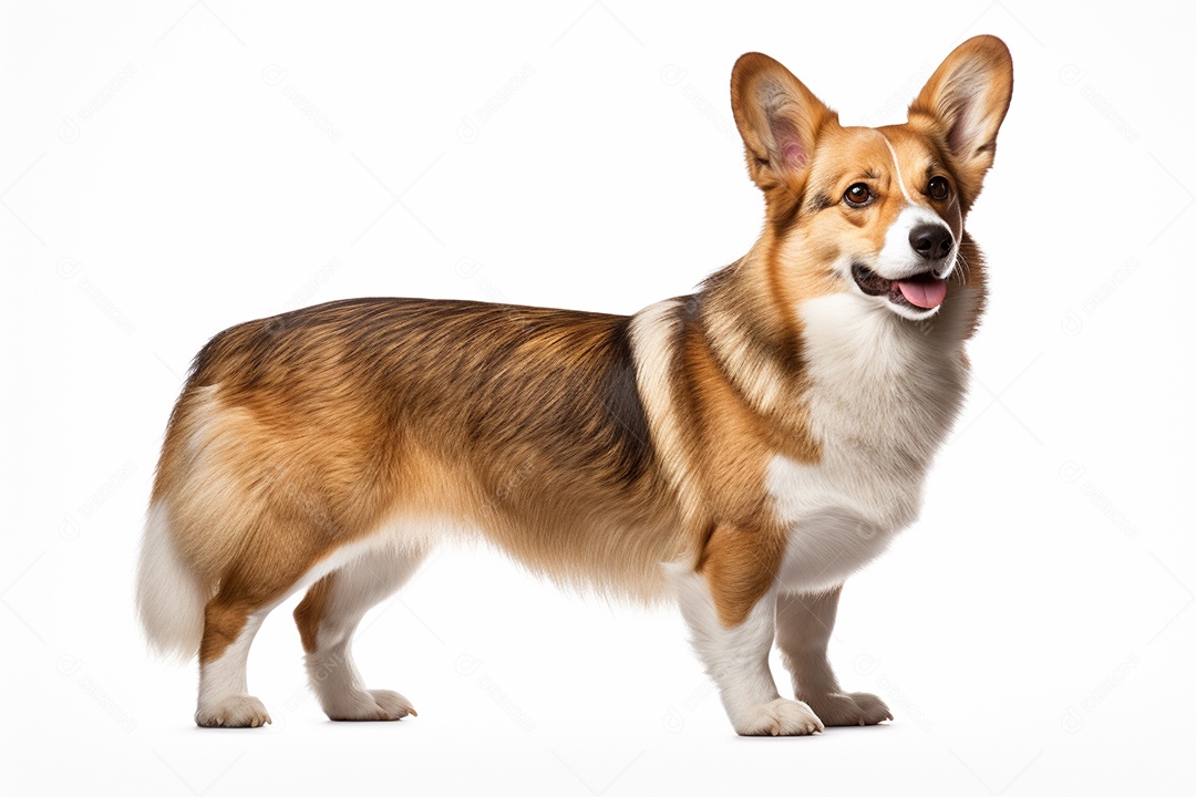 Um cachorro Pembroke Welsh Corgi