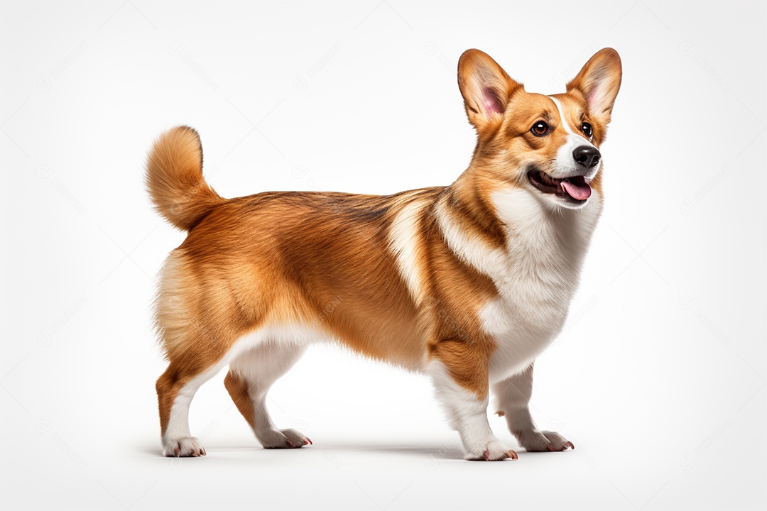Um cachorro Pembroke Welsh Corgi