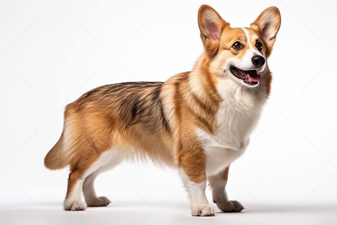 Um cachorro Pembroke Welsh Corgi