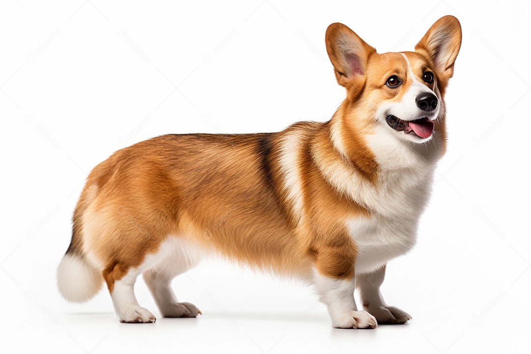 Um cachorro Pembroke Welsh Corgi