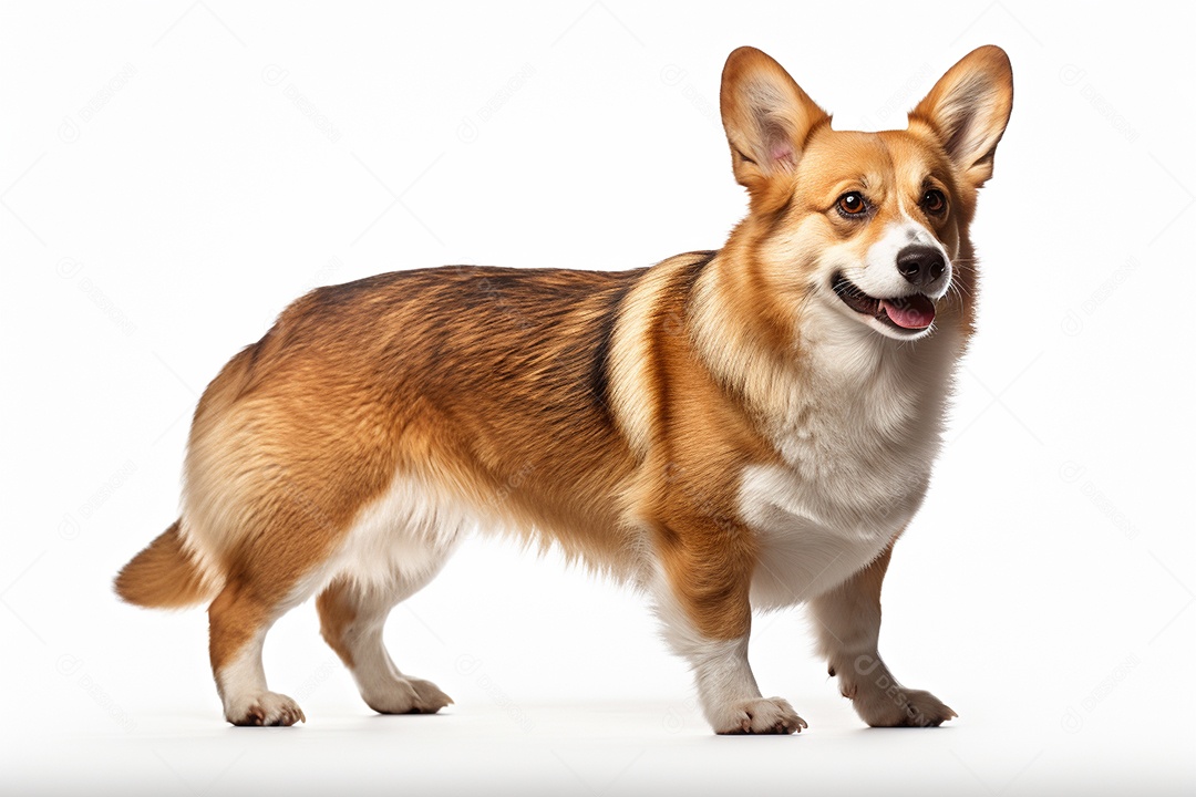 Um cachorro Pembroke Welsh Corgi
