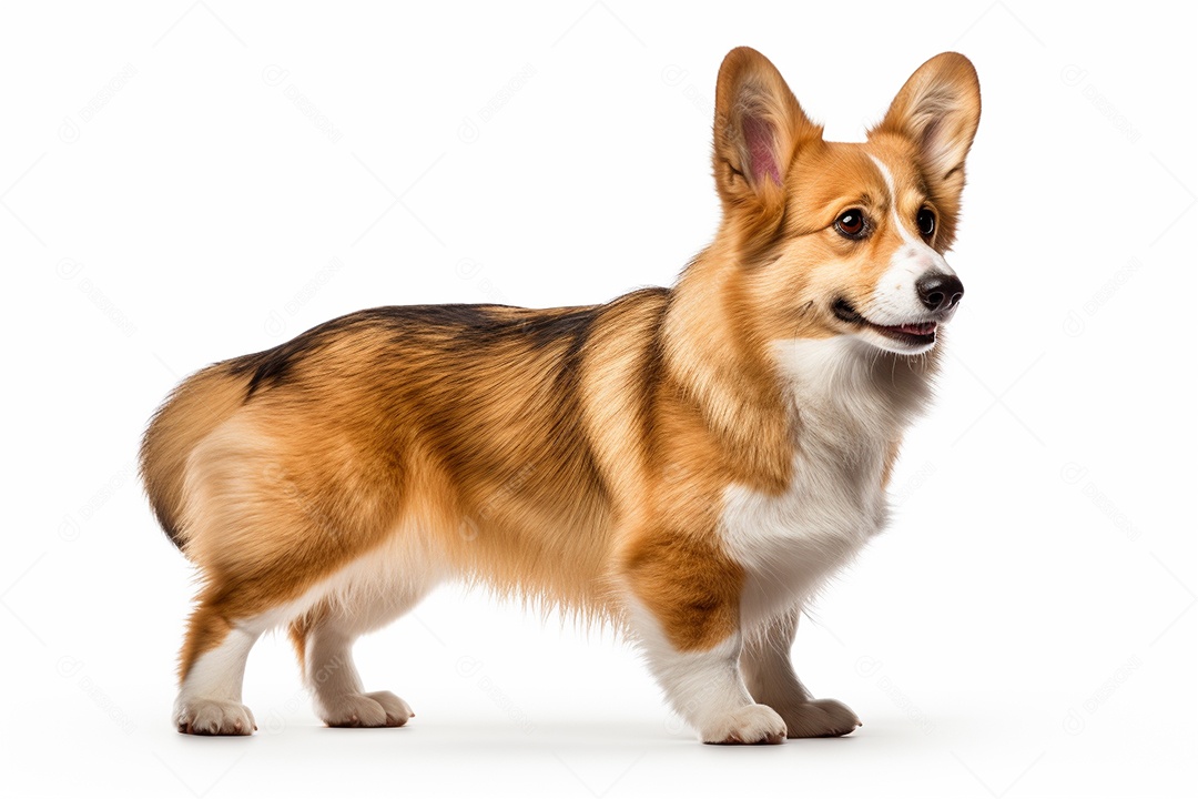 Um cachorro Pembroke Welsh Corgi