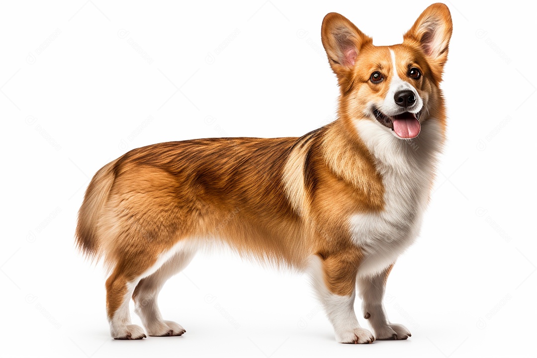 Um cachorro Pembroke Welsh Corgi