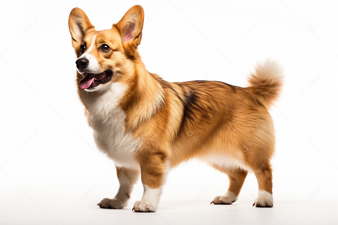 Um cachorro Pembroke Welsh Corgi
