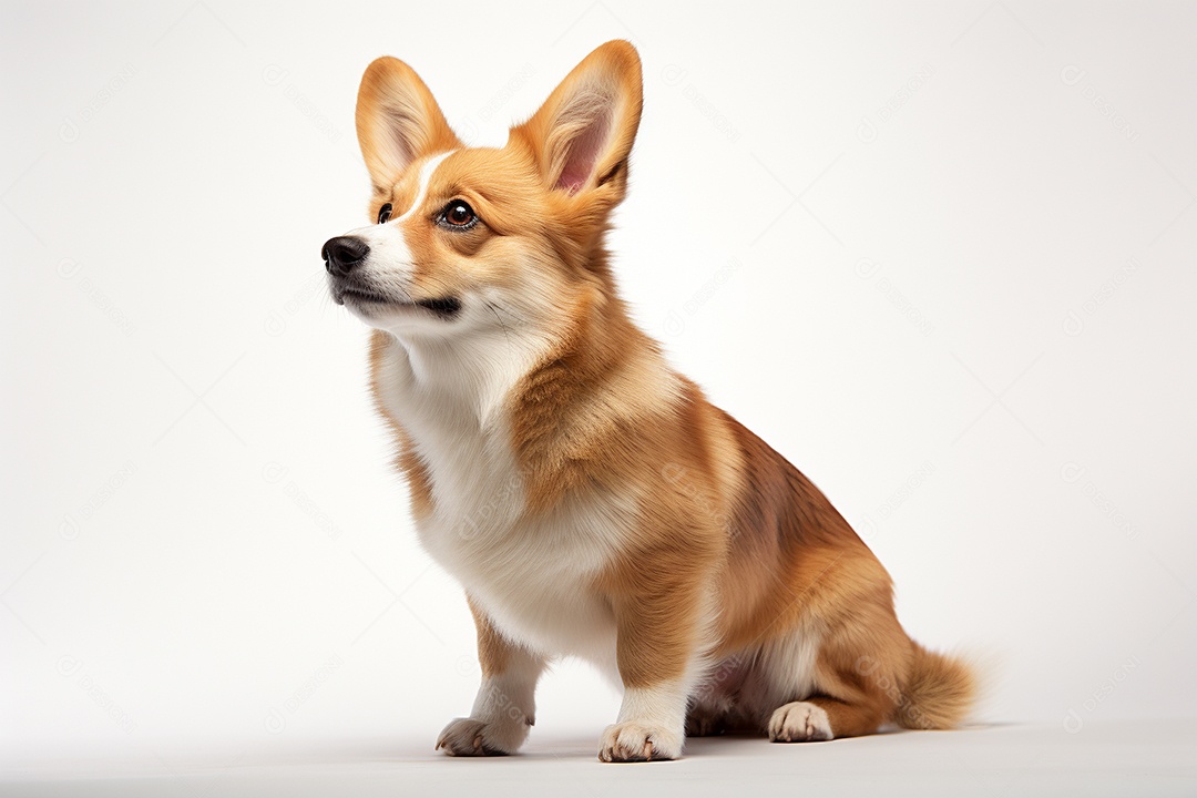 Um cachorro Pembroke Welsh Corgi