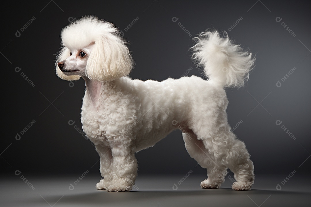 Um cachorro poodle