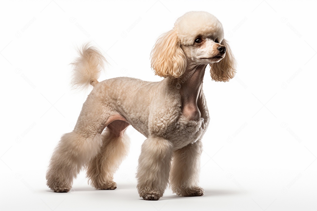 Um cachorro poodle