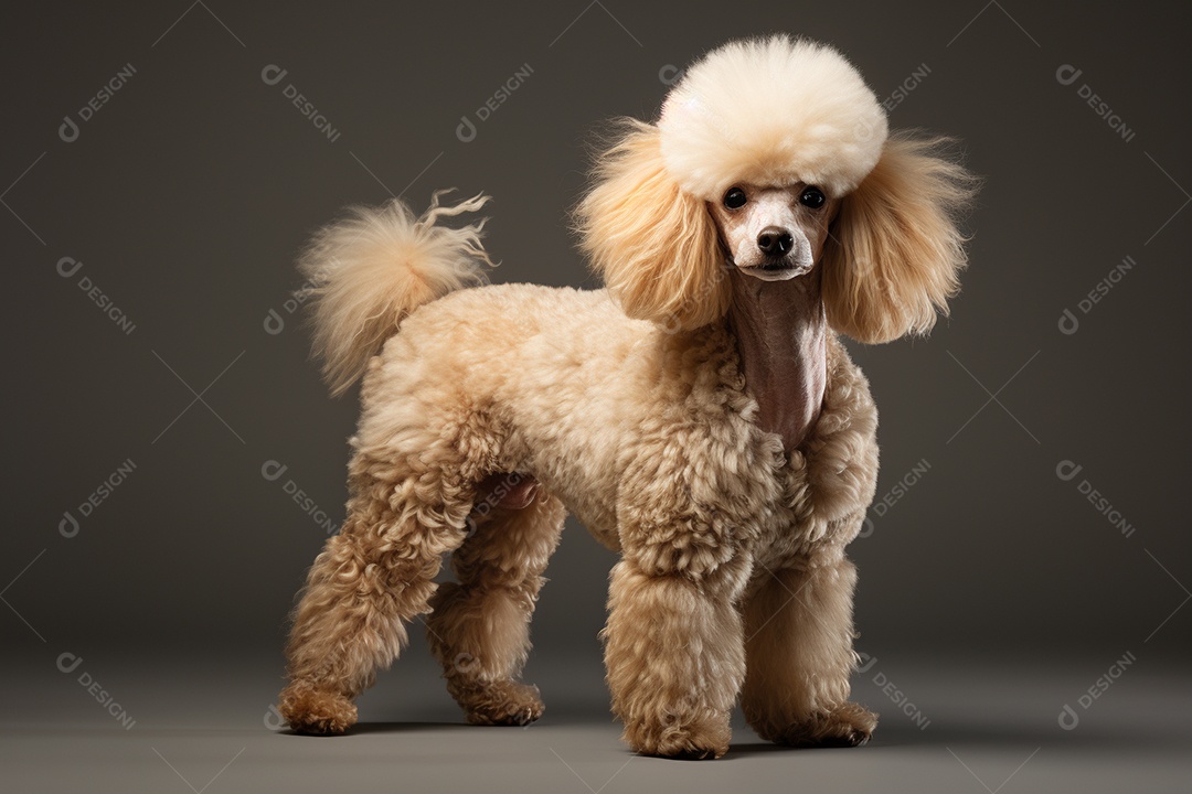 Um cachorro poodle