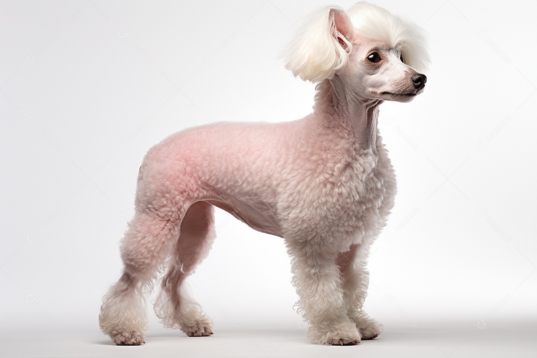 Um cachorro poodle