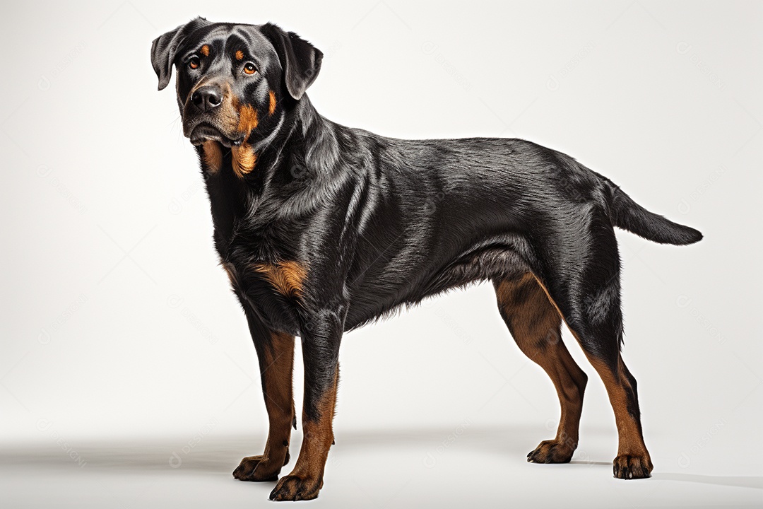 Um cachorro rottweiler