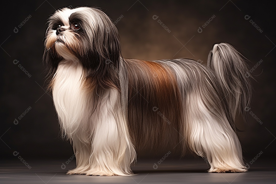 Um cachorro Shih Tzu