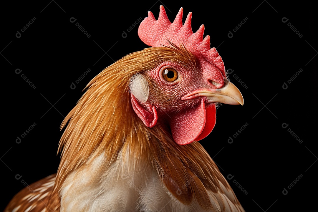 Frango sobre fundo isolado