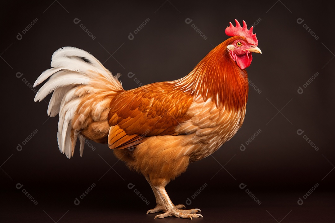 Frango sobre fundo isolado