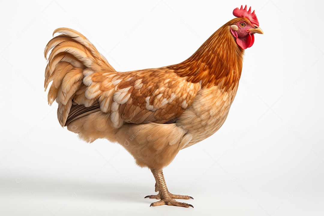 Frango sobre fundo isolado