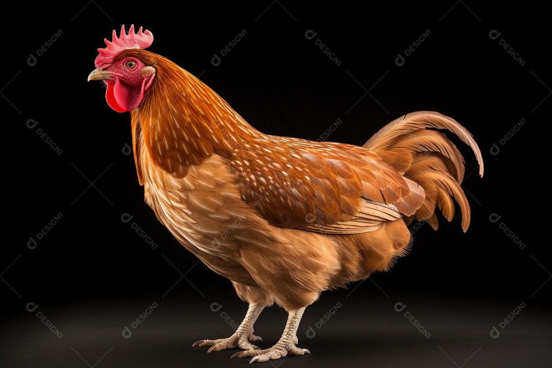 Frango sobre fundo isolado