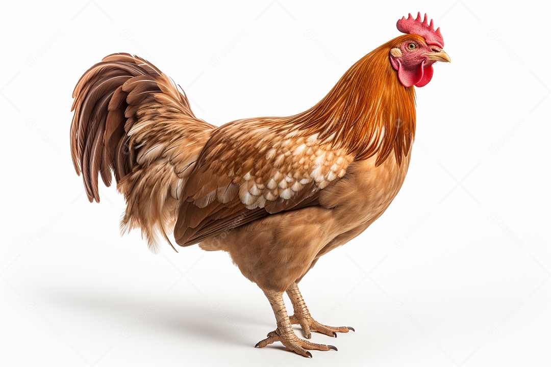 Frango sobre fundo isolado