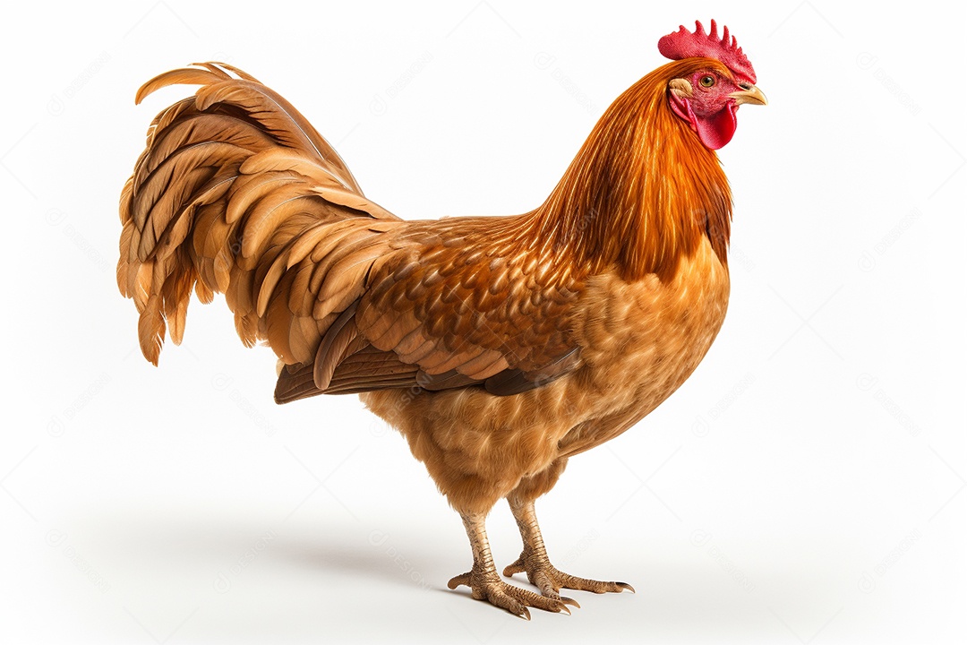 Frango sobre fundo isolado