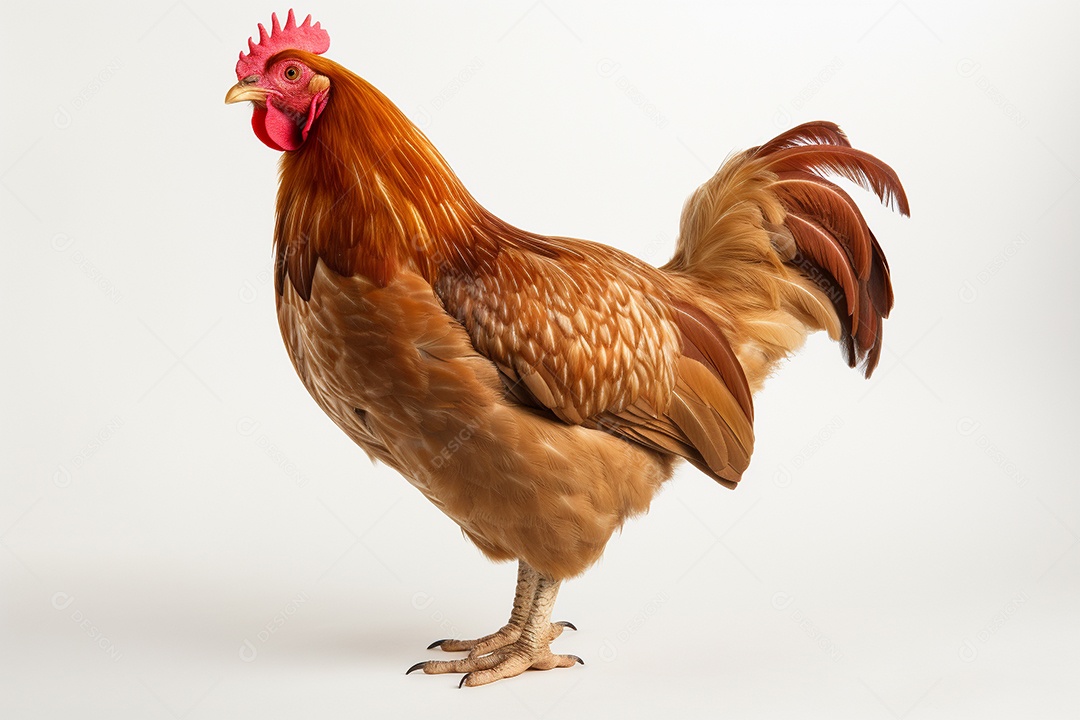 Frango sobre fundo isolado