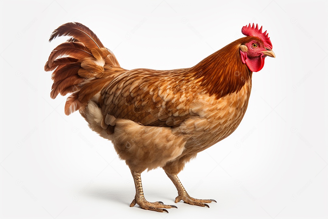 Frango sobre fundo isolado