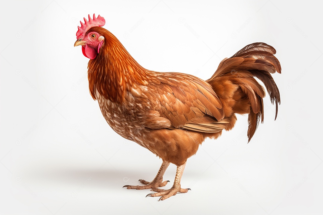 Frango sobre fundo isolado