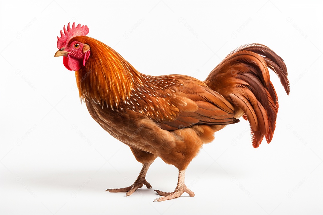 Frango sobre fundo isolado