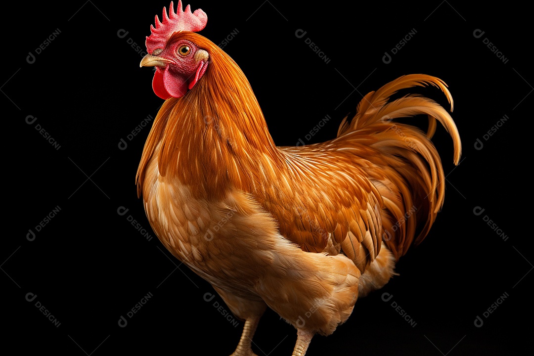 Frango sobre fundo isolado