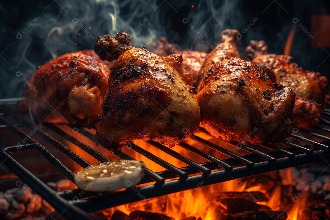 Frango grelhado na grelha