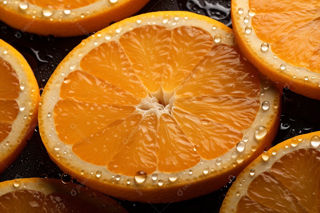 Fundo sem emenda de laranjas frescas