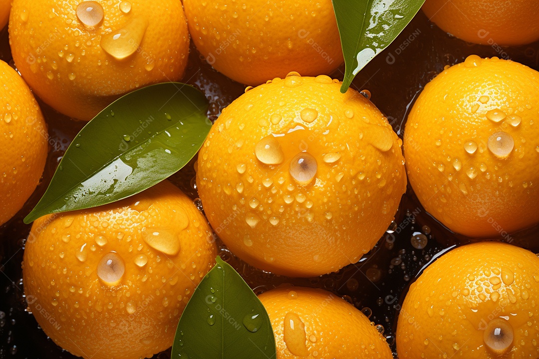 Fundo sem emenda de laranjas frescas