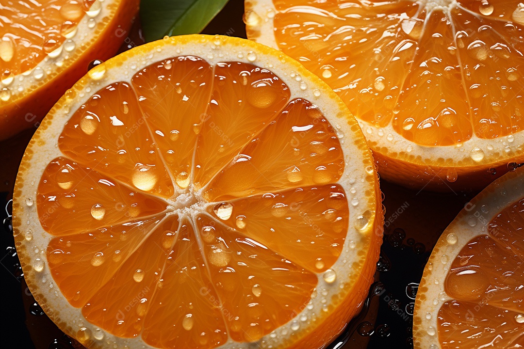 Fundo sem emenda de laranjas frescas