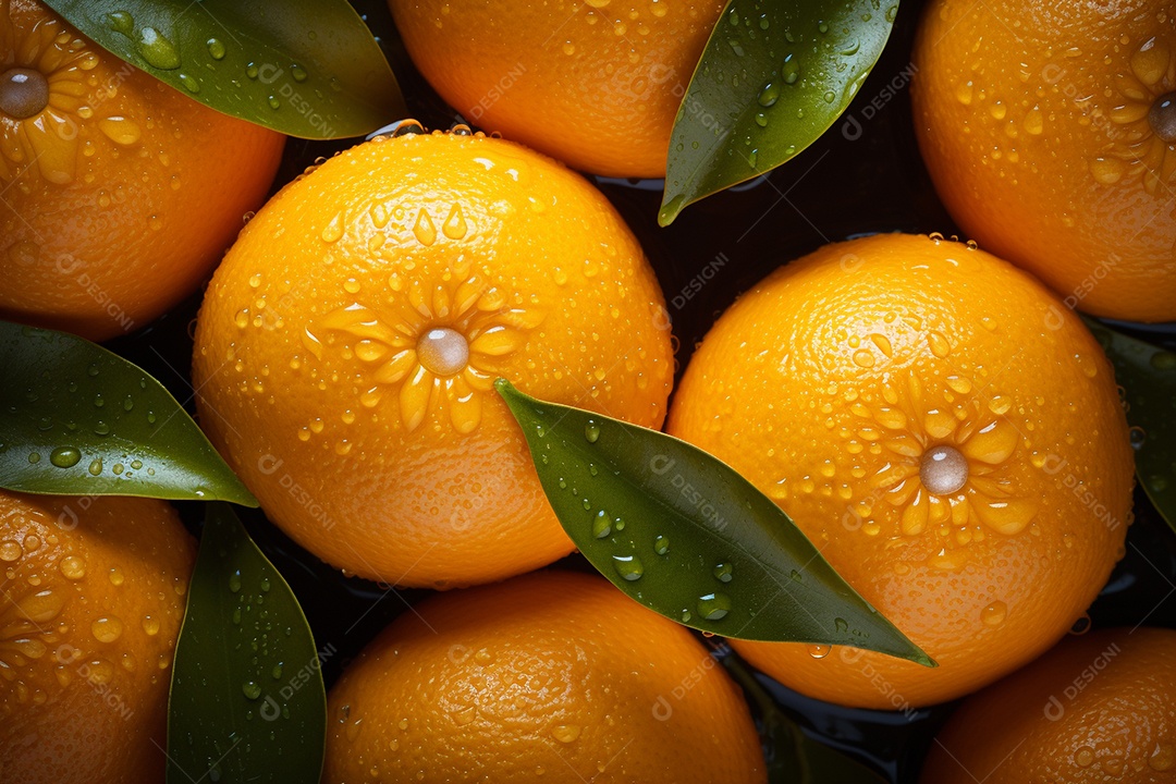 Fundo sem emenda de laranjas frescas