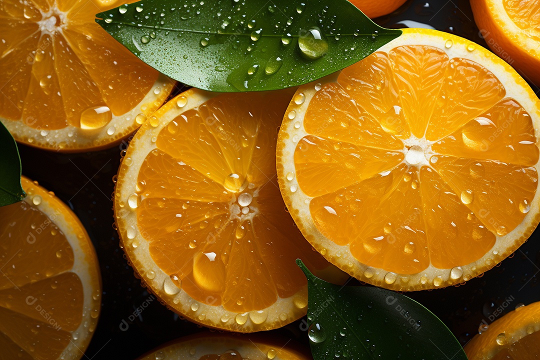 Fundo sem emenda de laranjas frescas