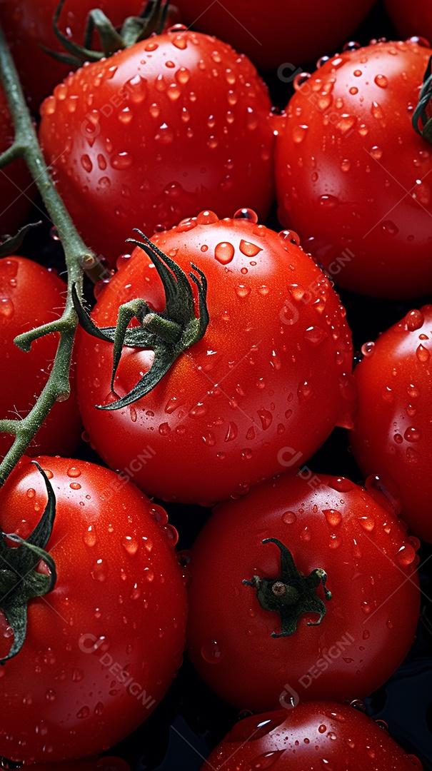 Fundo sem emenda de tomates frescos