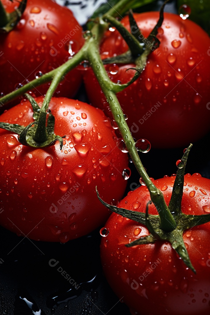 Fundo sem emenda de tomates frescos