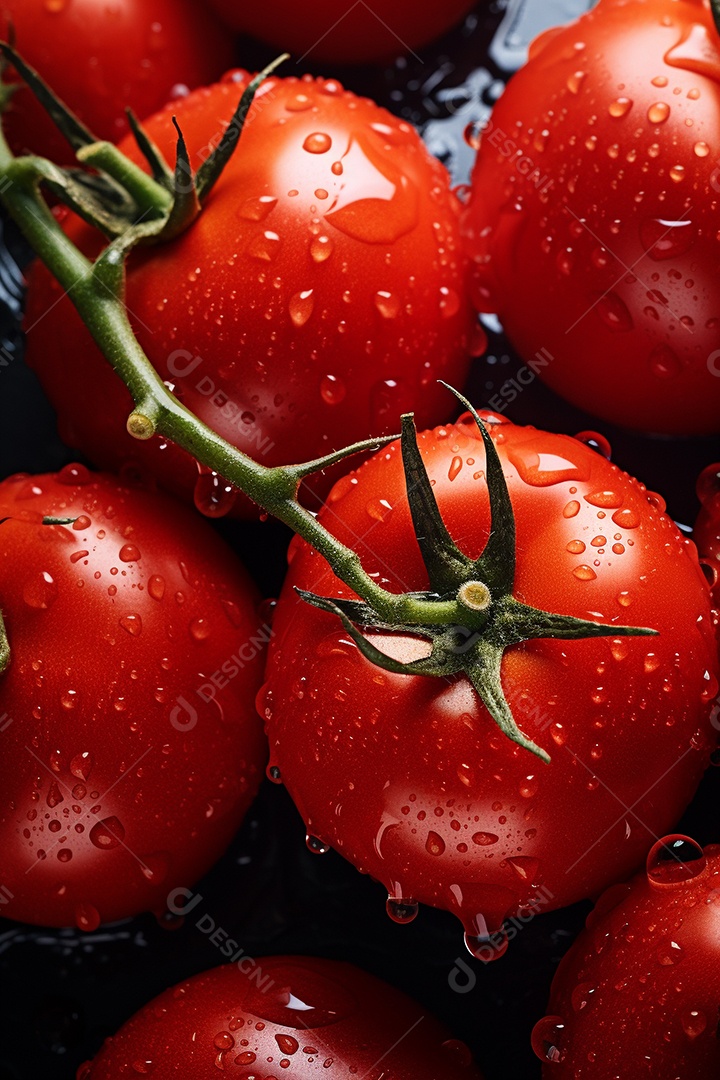 Fundo sem emenda de tomates frescos