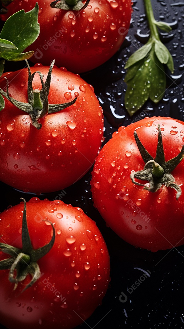 Fundo sem emenda de tomates frescos