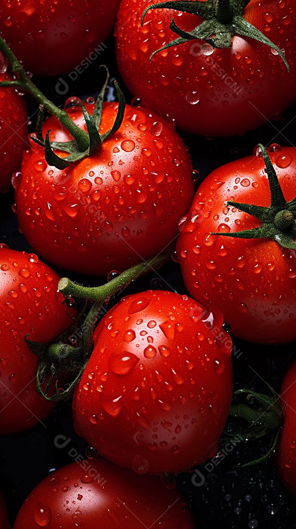 Fundo sem emenda de tomates frescos