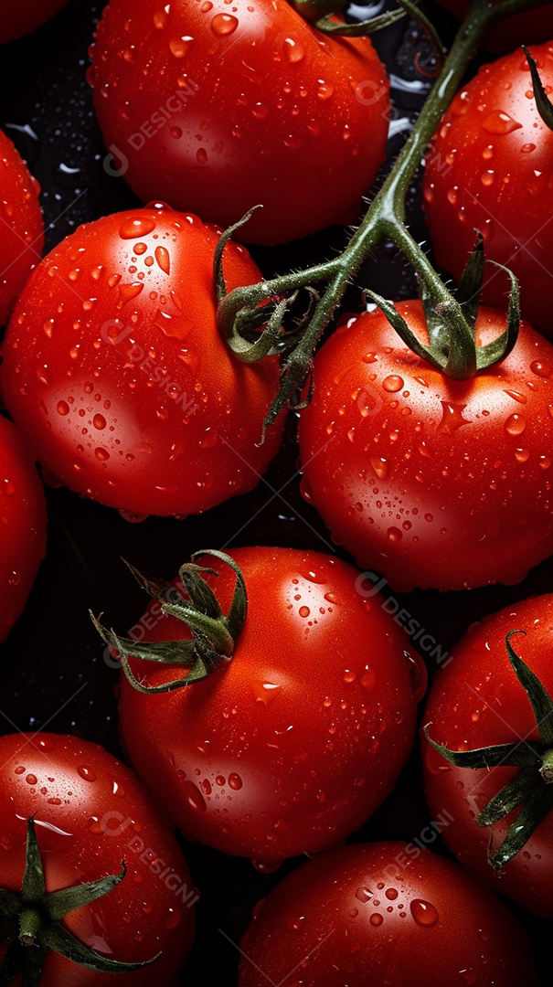 Fundo sem emenda de tomates frescos