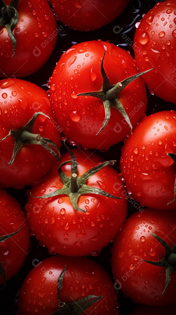 Fundo sem emenda de tomates frescos