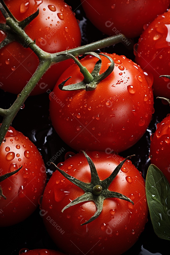 Fundo sem emenda de tomates frescos