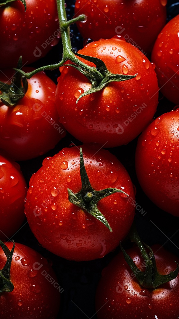 Fundo sem emenda de tomates frescos
