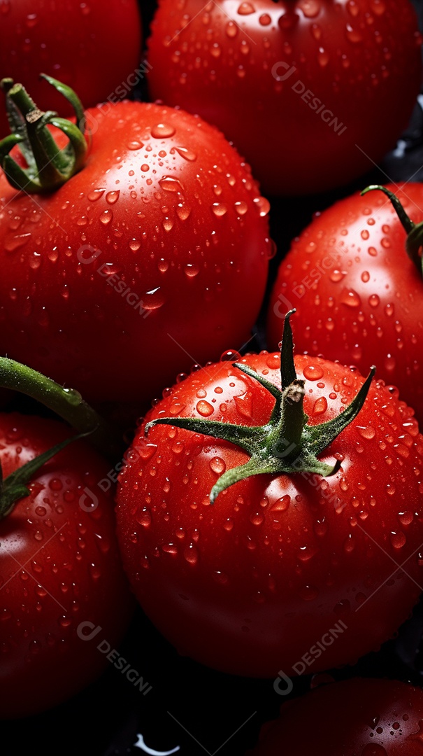 Fundo sem emenda de tomates frescos