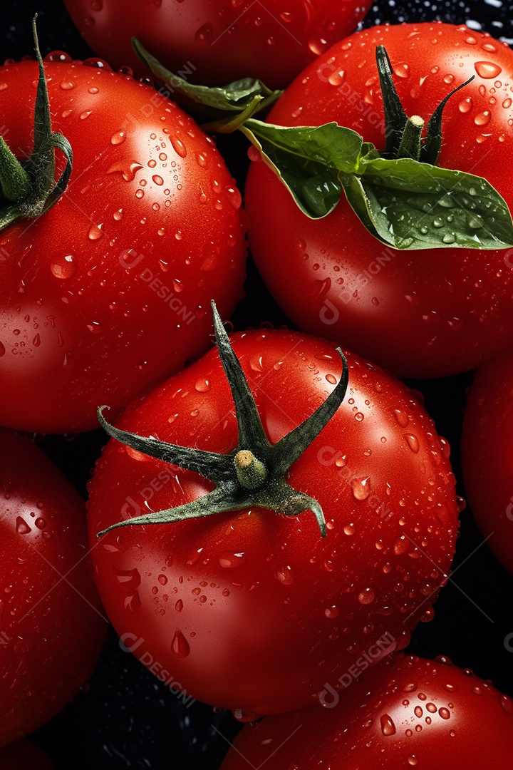 Fundo sem emenda de tomates frescos