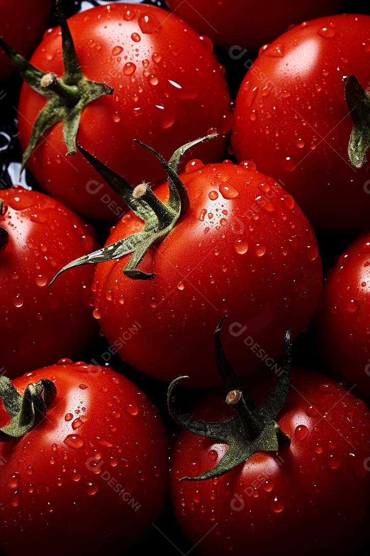 Fundo sem emenda de tomates frescos