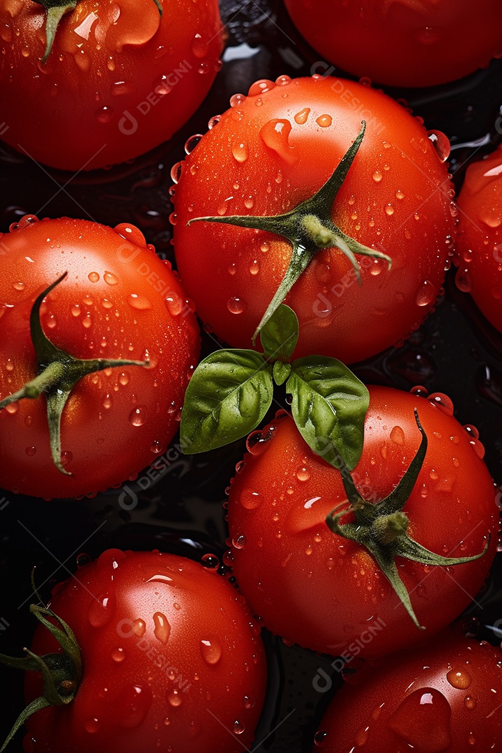 Fundo sem emenda de tomates frescos