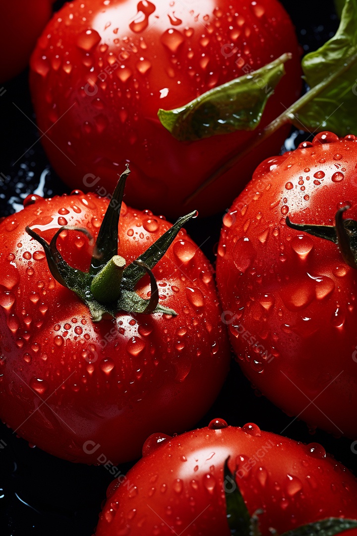 Fundo sem emenda de tomates frescos