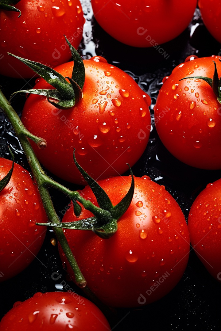 Fundo sem emenda de tomates frescos