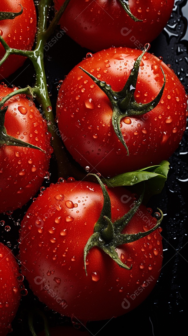 Fundo sem emenda de tomates frescos