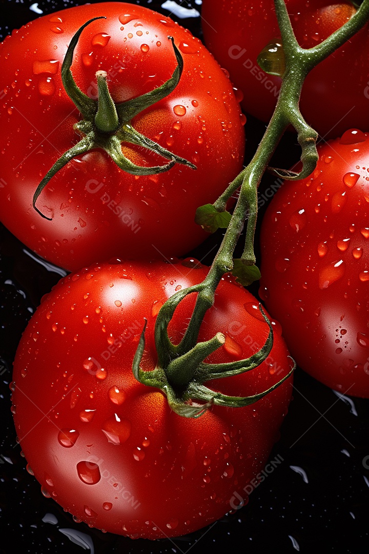 Fundo sem emenda de tomates frescos